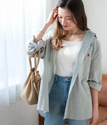 U.S. POLO ASSN. 롱 슬리브 셔츠 완판 그린