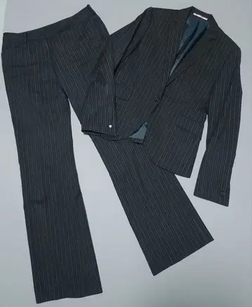 고품질 오리히카 라임 팬츠 수트 셋업 스트라이프