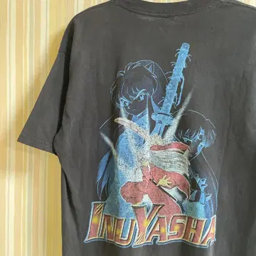00년대 초레어 이누야샤 T셔츠 빈티지 애니메이션T