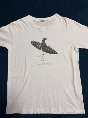 TES 서핑 티셔츠 M 화이트