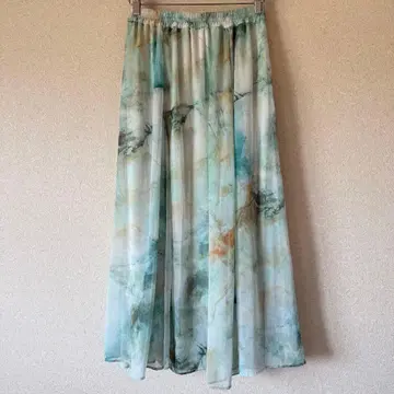 JEANASIS 지나시스 뉴앙스 프린트 플레어 스커트 프리 사이즈