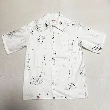 MASU galaxy short sleeve shirt white 46