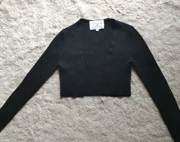 TOCCA 블랙 긴팔 가디건 숏 기장 볼레로 XS