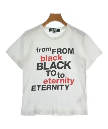 블랙 꼼데가르송 티셔츠 여성용