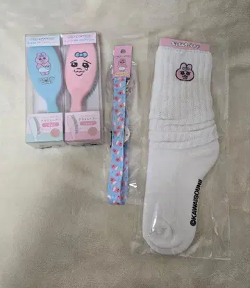 [ 새상품 ] 빤쮸토끼 헤어 브러쉬 넥스트랩 루즈삭스 4종 세트