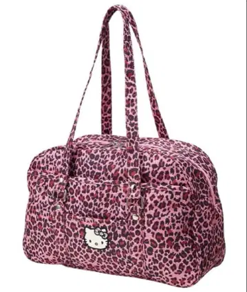 새상품 헬로키티 레오파드 백 숄더 보스턴
