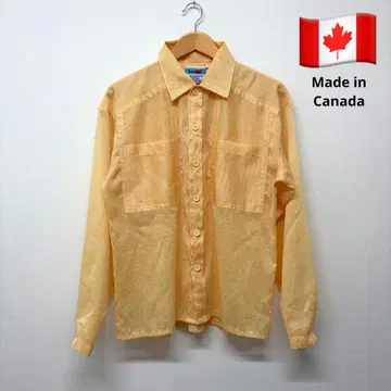 90s 캐나다제 썸머 셔츠 시스루 셔츠