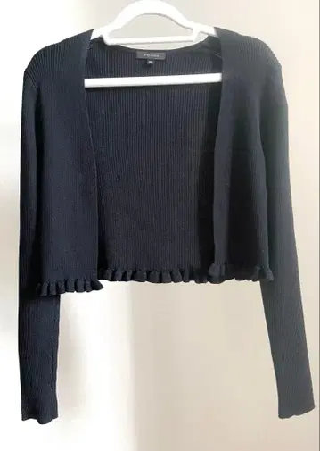 TOCCA 실크 100% 리브 볼레로 가디건 XS 블랙