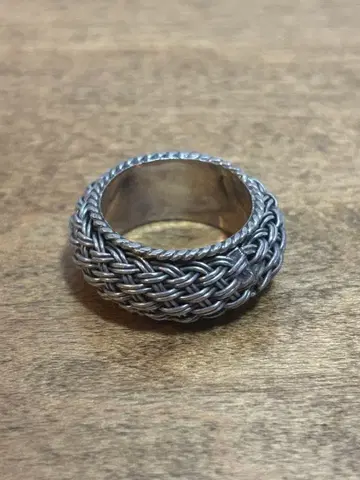 빈티지 반지 뜨개질 925 각인