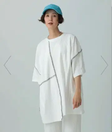 LEPSIM 리메이크 스티치 튜닉 원피스