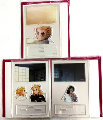 귀멸의 칼날 무한열차편 미니 디오라마 아크릴 스탠드 렌고쿠 쿄쥬로