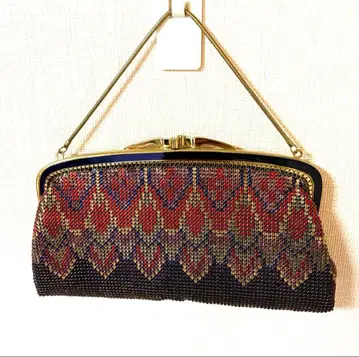 큐빅 파티백 가마구치 레트로 개성파