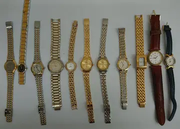 S 여성용 아날로그 손목시계 골드 실버 11개 묶음 판매