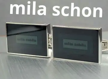 mila schon 현행형 그린 크리스탈 커프스링크스