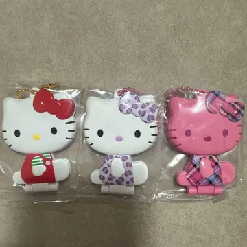 헬로키티 거울 컬렉션 키링 3종 세트