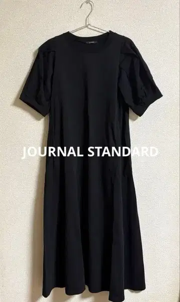 새상품급 JOURNAL STANDARD 반팔 롱 원피스 블랙