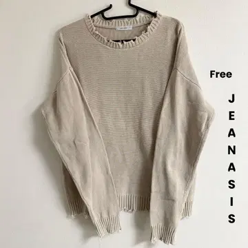 지나시스 JEANASIS 크러쉬 데미지 가공 오버 사이즈 상의