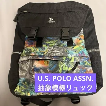 U.S. POLO ASSN. 추상 무늬 백팩