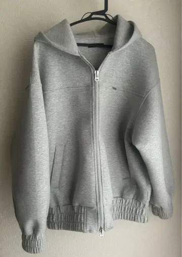 JEANASIS 종이상자 BIG 후드 블루종 그레이 프리 사이즈