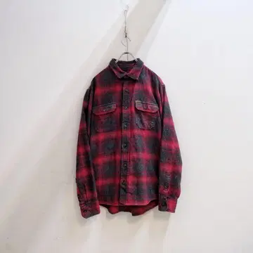 ORVIS 오비스 옴브레 체크 포켓 부착 플란넬 셔츠 자켓