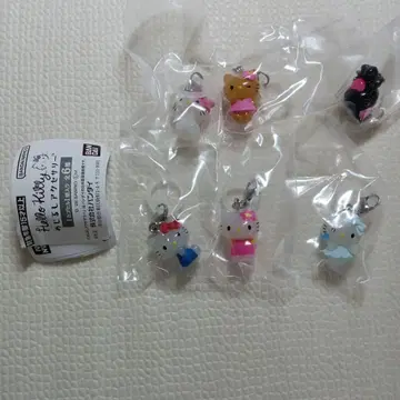 [ hm1 ] 헬로키티 메지루시 액세서리 가챠 전 6종 컴플리트 세트