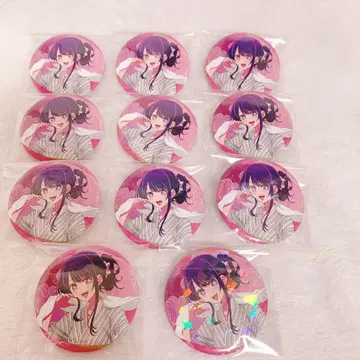 미사용품 최애의 아이 극락탕 캔뱃지 묶음 판매 호시노 아이 11점