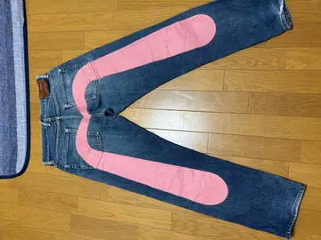 유니크 디자인 데님 팬츠 에비수