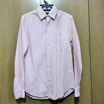 TOMORROWLAND 시어서커 긴팔 셔츠 XS 핑크 코튼 100