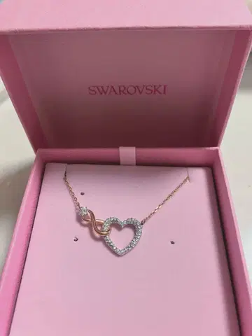 Swarovski 하트 Infinity 목걸이