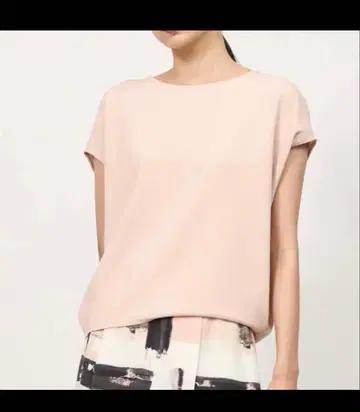 SOEJU 숏 슬리브 코쿤 블라우스 핑크 사이즈 S