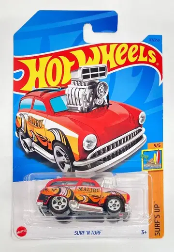 MATTEL 서프스 업 5/5 핫휠 서프 앤 터프 / 레드 122/250