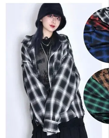 VOLCAN & APHRODITE 체크 셔츠