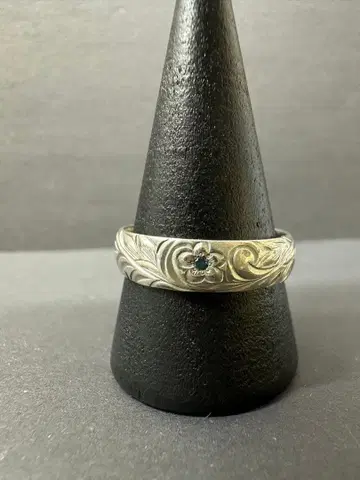 청석 포함 하와이안 반지 silver925 21호