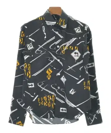 블랙 꼼데가르송 캐주얼 셔츠 여성용