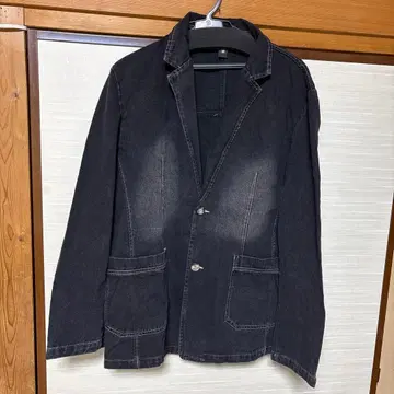 남성용 데님 자켓 4XL