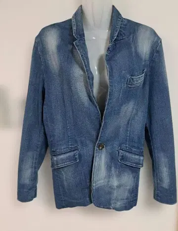 FUGA 데님 블루 블레이저 타입 자켓