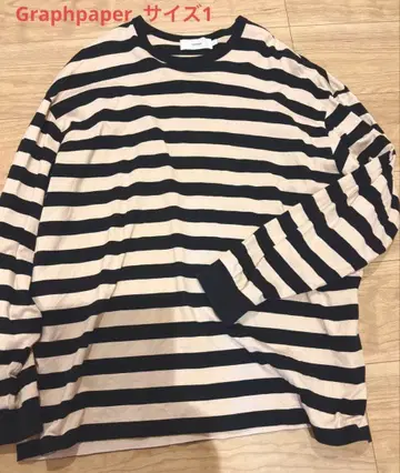 Graphpaper 사이즈 1 보더 롱 T