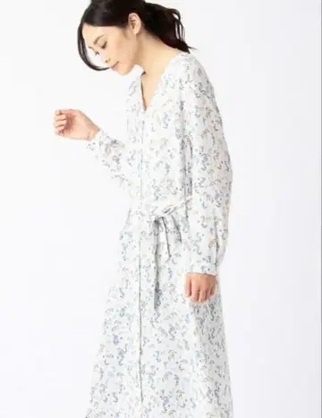 [ 새상품급 ] 플라워 프린트 셔츠 원피스