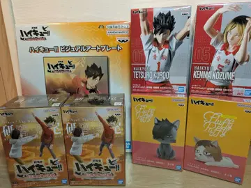 [ 새상품 ] 하이큐!! 피규어 6세트 비주얼 아트 플레이트 총 7점