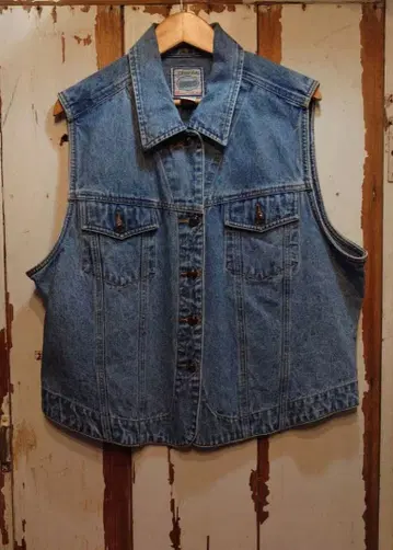 US 구제 의류 세인트 존스 베이/데님 베스트/XL