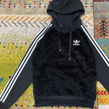 adidas 아디다스 이소재 후드티 소매 라인 복슬복슬 스포츠 캐주얼