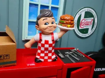 초레어 1/18-1/10 빅 보이 Big Boy 인형 디오라마 차고용