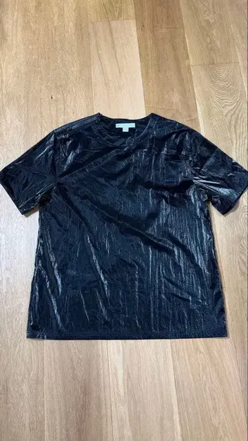 Y-3 블랙 지퍼 티셔츠