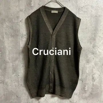 Cruciani V넥 울 니트 베스트