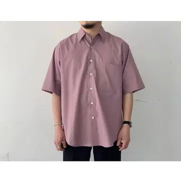 AURALEE 오라리 반팔 셔츠 핑크