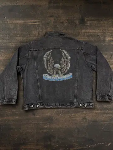 80s USA Harley Davidson 데님 자켓 70507 타입