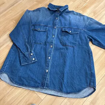 지나시스 콤비네이션 오버 셔츠