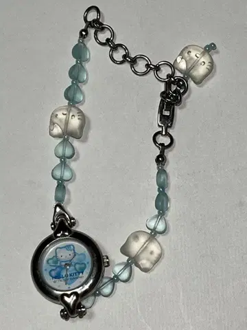 헬로키티 산리오 하트 팔찌 손목시계 헤이세이 레어