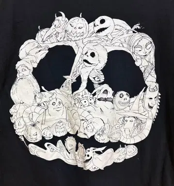 더 나이트메어 비포 크리스마스 구제 티셔츠