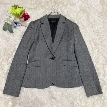 [ 에스프리 뮬 ] 테일러드 자켓 (9) 그레이 울 캐시미어 혼방